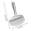 Stainless Steel Bucket Scoop Mud Scoop Putty Knife Scraper Drywall and Plaster Tool Hand Tool for Drywall Finishing 6