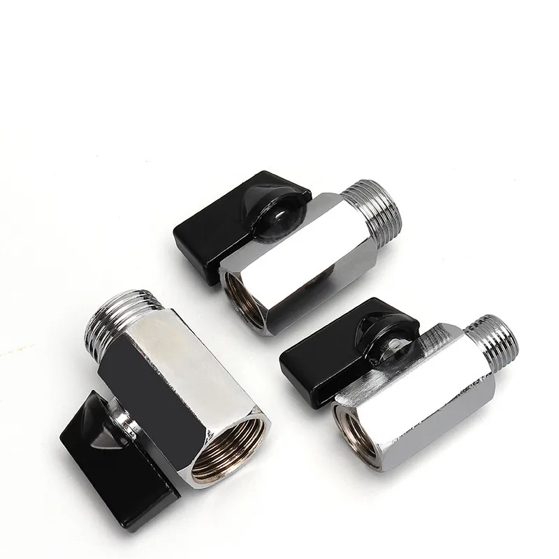 Mini Valve Male To Female Air Compressor Water Gas Oil Shut Off Valve Brass Ball 1/8" 1/4" 3/8" 1/2" BSP Threaded ball valve