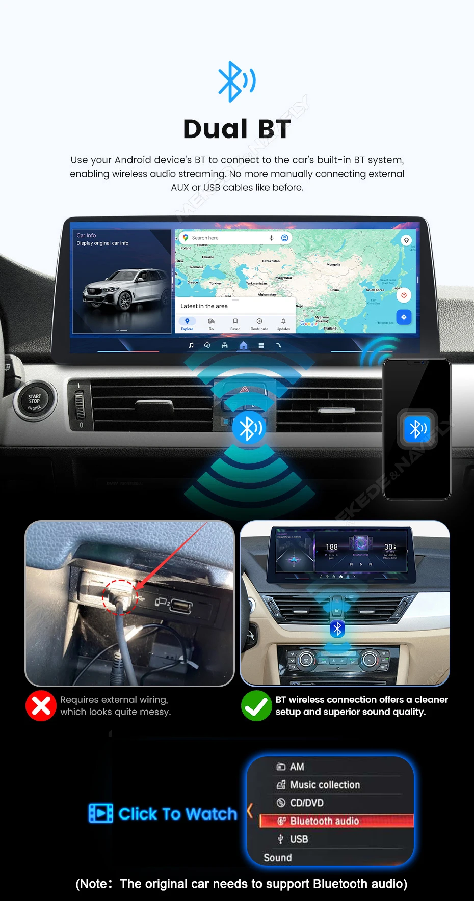 MEKEDE Android Autoradio Multimedia-Player für BMW 2er Serie F45 F46 2014-2018 NBT EVO GPS-Navigation Carplay Android Auto SD680 – Detail 14