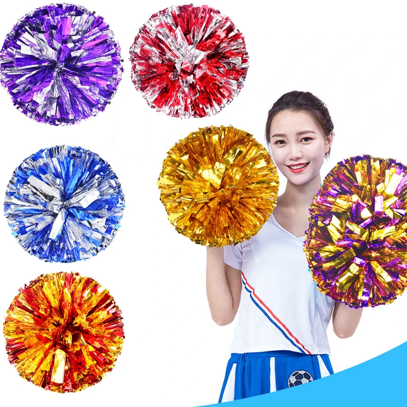 Game Pompoms Cheerleader Cheering Pom Poms Sports Match Vocal Concert Color Free Combination cheap practical cheerleading pom poms