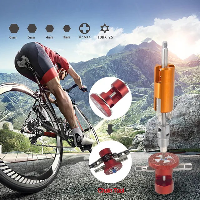 PRO BIKE TOOL outil multifonction veloOutil 8 en 1 Kit d'outils pour vélos  de route et Montagne entièrement en acier inoxydable long levier Outils