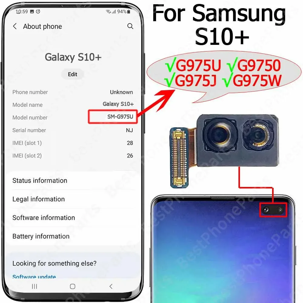 High-Quality Front-Facing Camera Module with Flex Cable