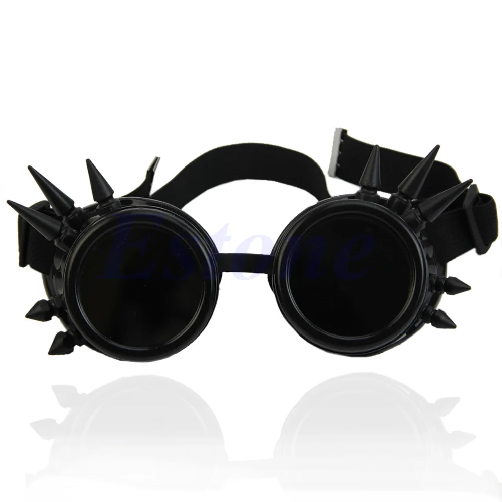 Vintage Victorian Gothic Cosplay Rivet Steampunk Goggles Glasses Welding  Punk - AliExpress