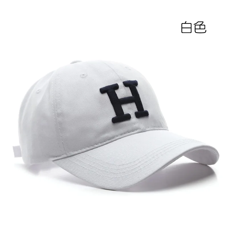  - Fashion Cotton Baseball Caps For Men Women Summer Letter H Embroidered Snapback Hats Outdoor Sport Casquette Dad Hat Gorro
