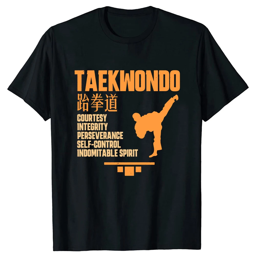 Lustige Taekwondo-Zitat T-Shirts Grafik Baumwolle Streetwear Kurzarm Geburtstagsgeschenke Sommer Retro Korea Kampfkunst T-Shirt