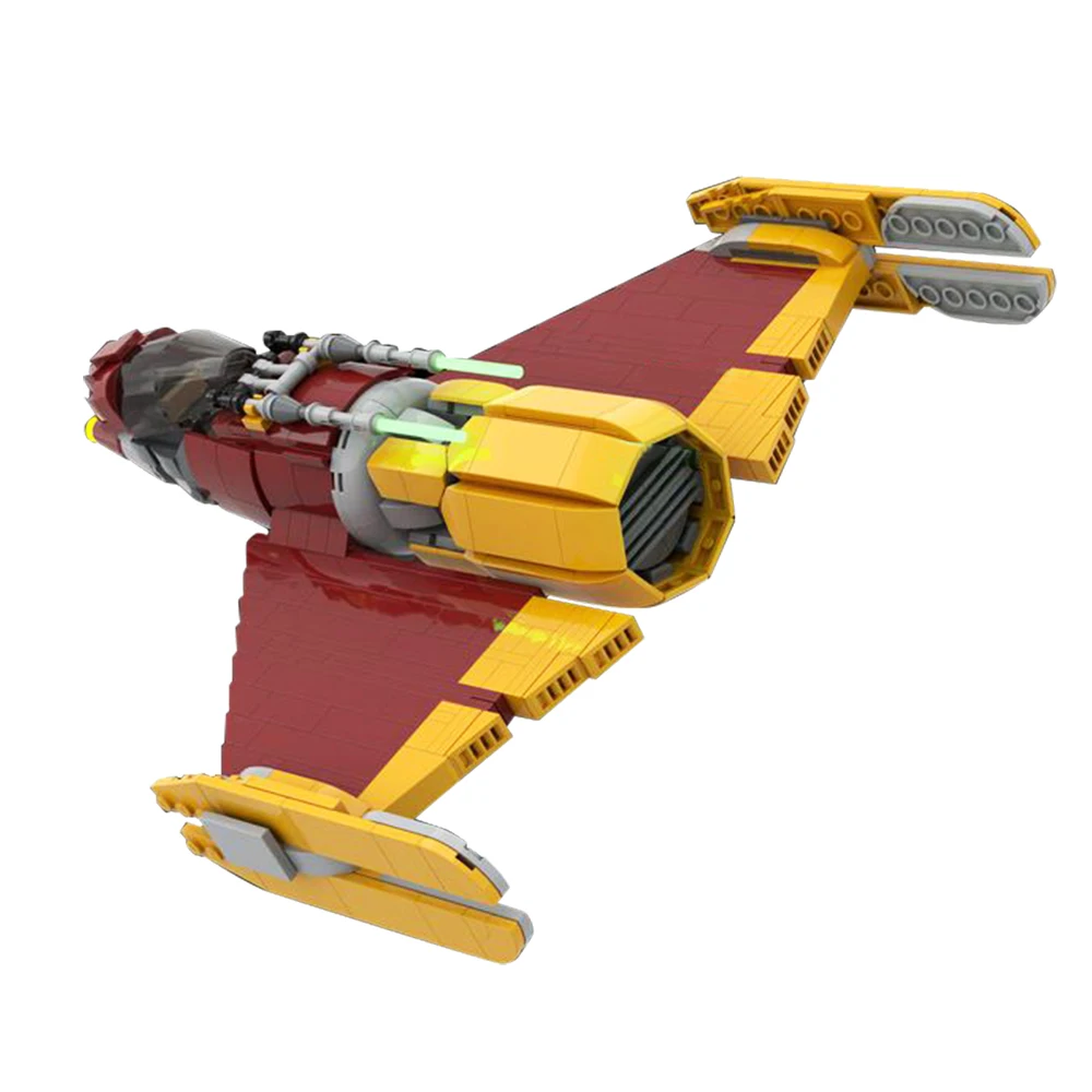 

Gobricks MOC Ahsokas Shin Hati’s Starfighters Aircraft Bricks Model Space Movie Battle Spaceship Building Blocks Toys For Gift