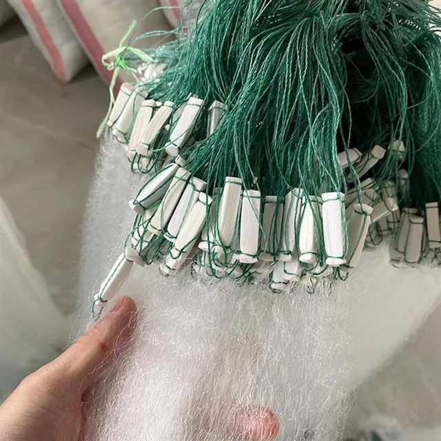 Fishing Net White Wire Net Trap Monofilament Net Durable Three-layer Single-layer Floating Net Tool Outdoor Fishing Gear Tool 4