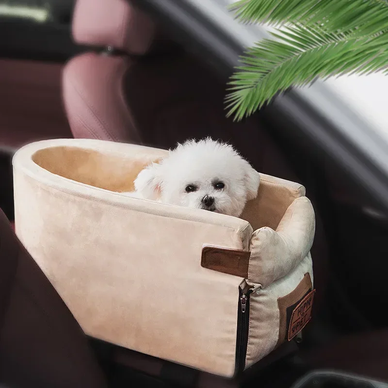 

Portable Cat Dog Bed Travel Central Control Car Safety Pet Seat Transport Dog Carrier Protector For Small Dog Chihuahua Teddy