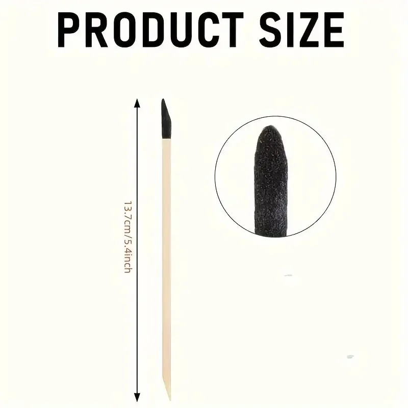 Dual-Purpose Sanding Sticks with Precision Frosted Tips & Flat Head for Crafts & DIY Projects