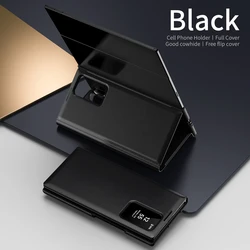 Luxury PU Leather Stand Card Protective Back Cover Case for Galaxy Z TriFold (Black)