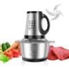 LAC Electric Food Rapid Processing Machine Multifunctional Stainless Steel 2l Easy-To-Clean Household Meat Grinder With Handle 1