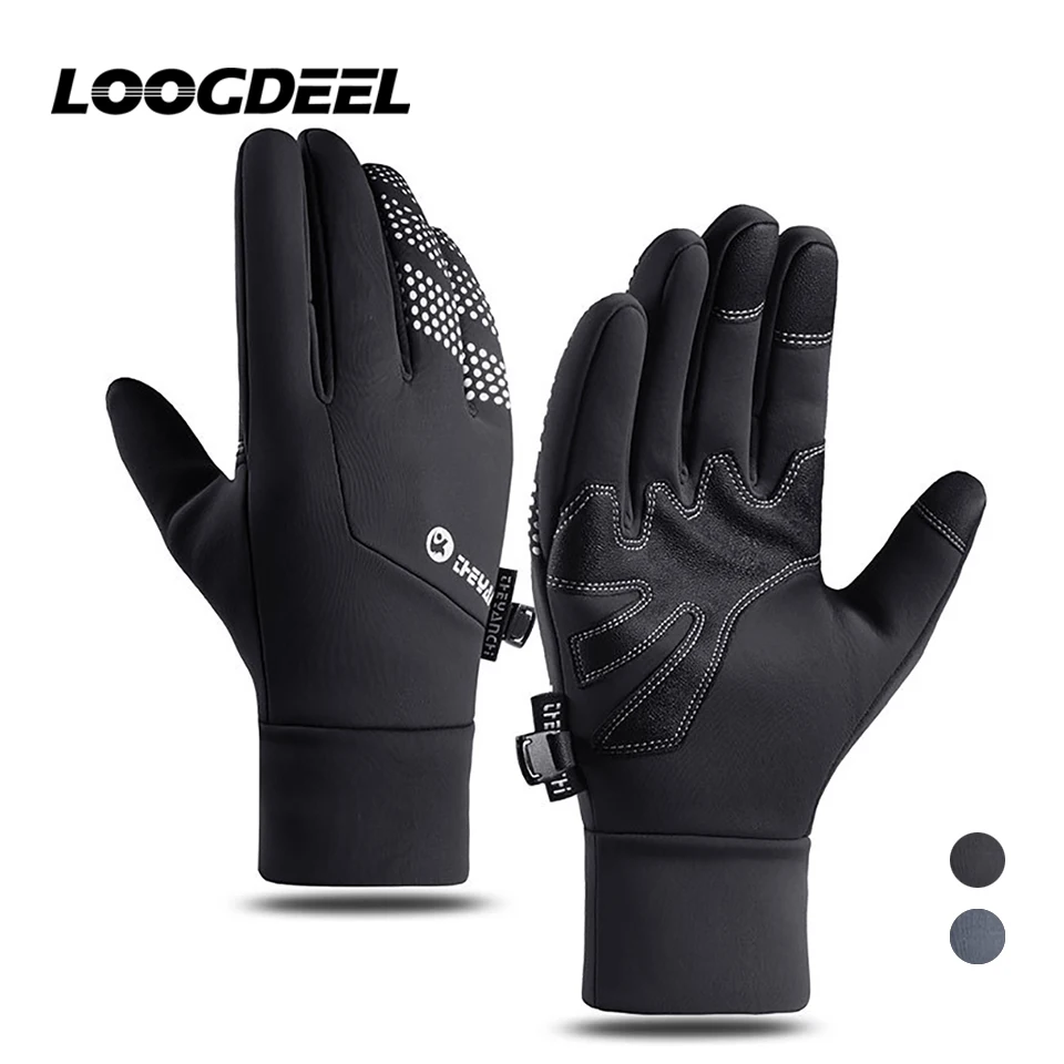 LOOGDEELCyclingGlovesWomenMenWindproofWarmWaterproofNonslip