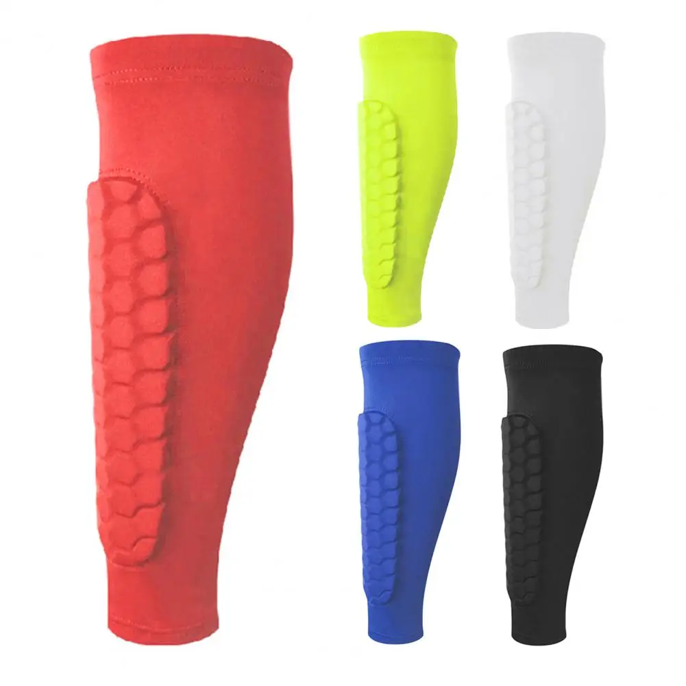Performance-enhancing Shin Guard Honeycomb Padded Soccer Shin Guard Sleeves for Kids Adults Leg Protection for Football