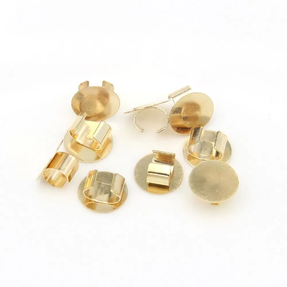 Base de ULà cheveux en or et argent, fournitures exécutives de bijoux, artisanat de bricolage, connecteur de bandeau en métal C, 100 pièces
