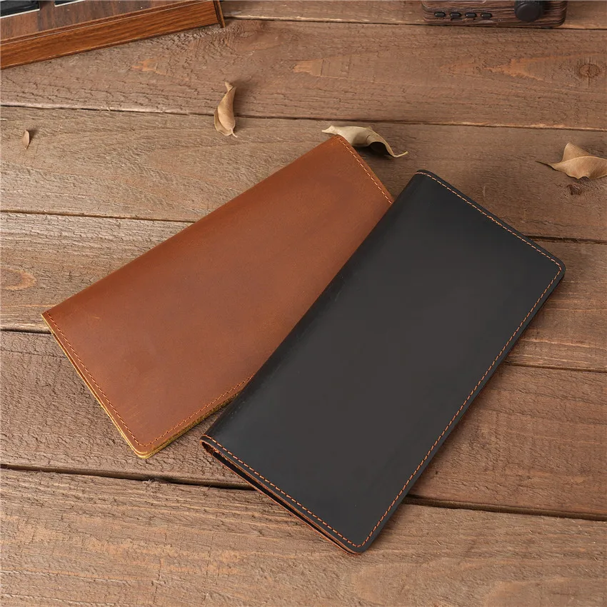 New Men Cow Genuine Leather Business Top Quality Simple Card Holder Leather Credit Card Case Fashion Coin Purse Zipper Purse