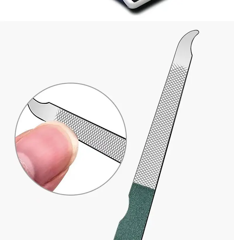 Description Picture 5 of item6Pcs Portable Manicure Sets Pedicure Kits Bright Nail Clipper Set Special Nail Clippers Beauty Tools 6 Piece Portable Household