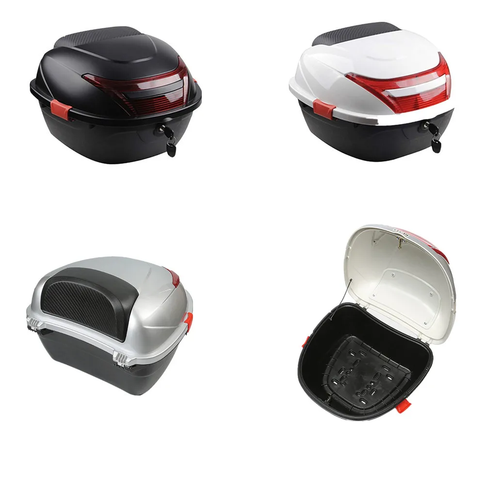 

VEHICAR Fashion Motorcycle Luggage Trunk Top ABS Durable Case Electric Motor Tail Box 34L Tour Carrier Box E-bike Tailbox