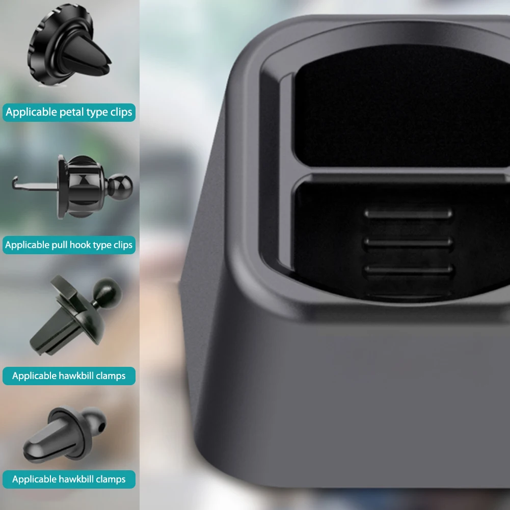 Universal Wireless Car Charger Stand Base Waterproof Dashboard Mount Car Mobile Phone Holder Bracket Air Outlet Clip Accessories