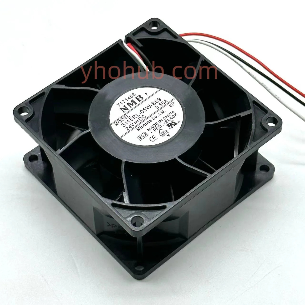 Nmb-mat 3115rl05w-b69 Eq2 Ventilador de Refrigeração dc 24v 0.50a 80x80x38 mm 3-wire