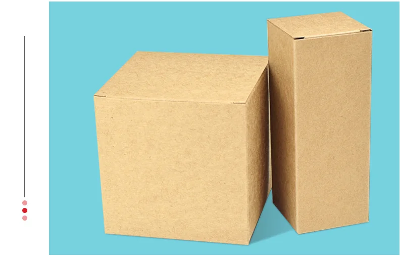 100pcs Brown Kraft Paper Box For Packaging Handmade Soap Packing Box Small Gift Package Party Craft Gift Boxes