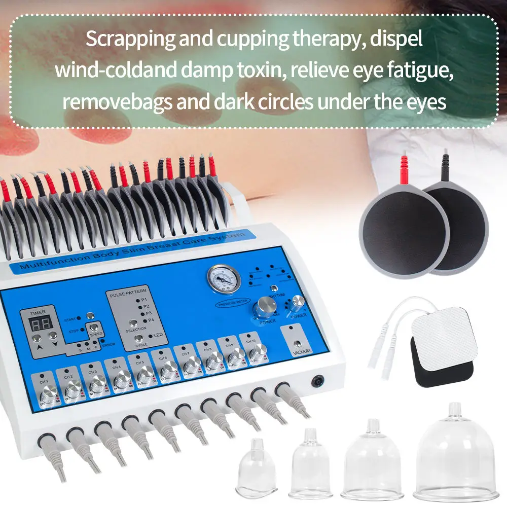 New Arrival Infrared Heat Russian Wave Electric Muscle Stimulate EMS Machine Vacuum Massage Body Shaping for Home or Salon 3