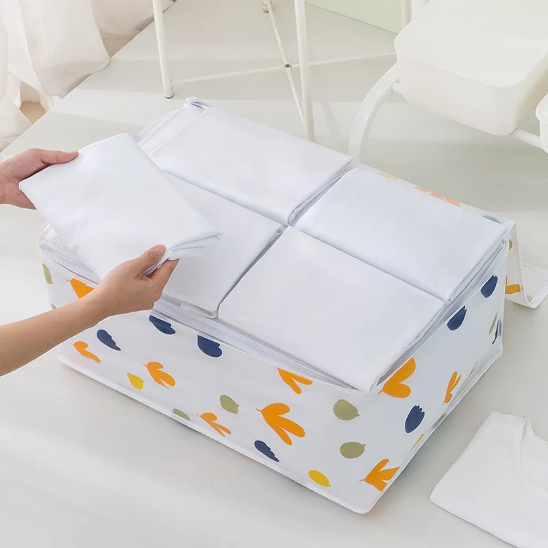 Storage Bag Clothes Storage Bag Foldable Storage Bags Quilt Storage Bag Clothes Storage Box Clothes Organizer Clothes Storage Organizer Foldable Storage Bag Bed Storage Bag S/M/L Size Large Storage Bag Clothes Blanket Quilt Closet Sweater Home Organizer Box Pouches Housekeeping Container Organizers