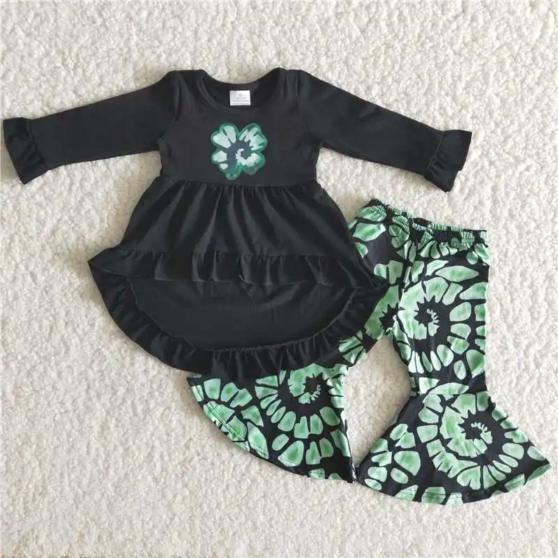 Toddler Girl Valentines Day/St Patrick´s Day Clothes Patrick´s Day Outfit Heart/Clover Dress Valentines Day/St 
