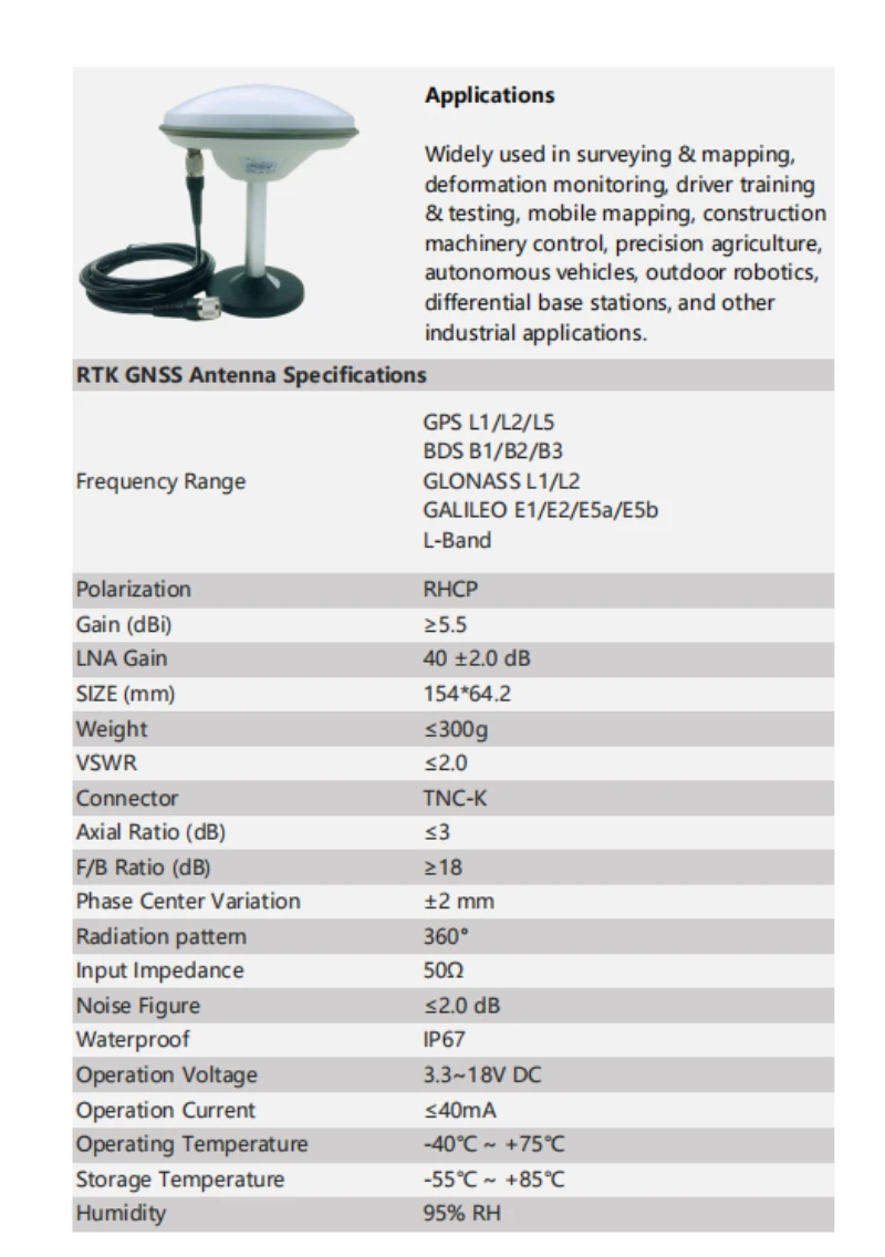 Module GPS UM980 RTK Haute Précision - Antenne Incluse