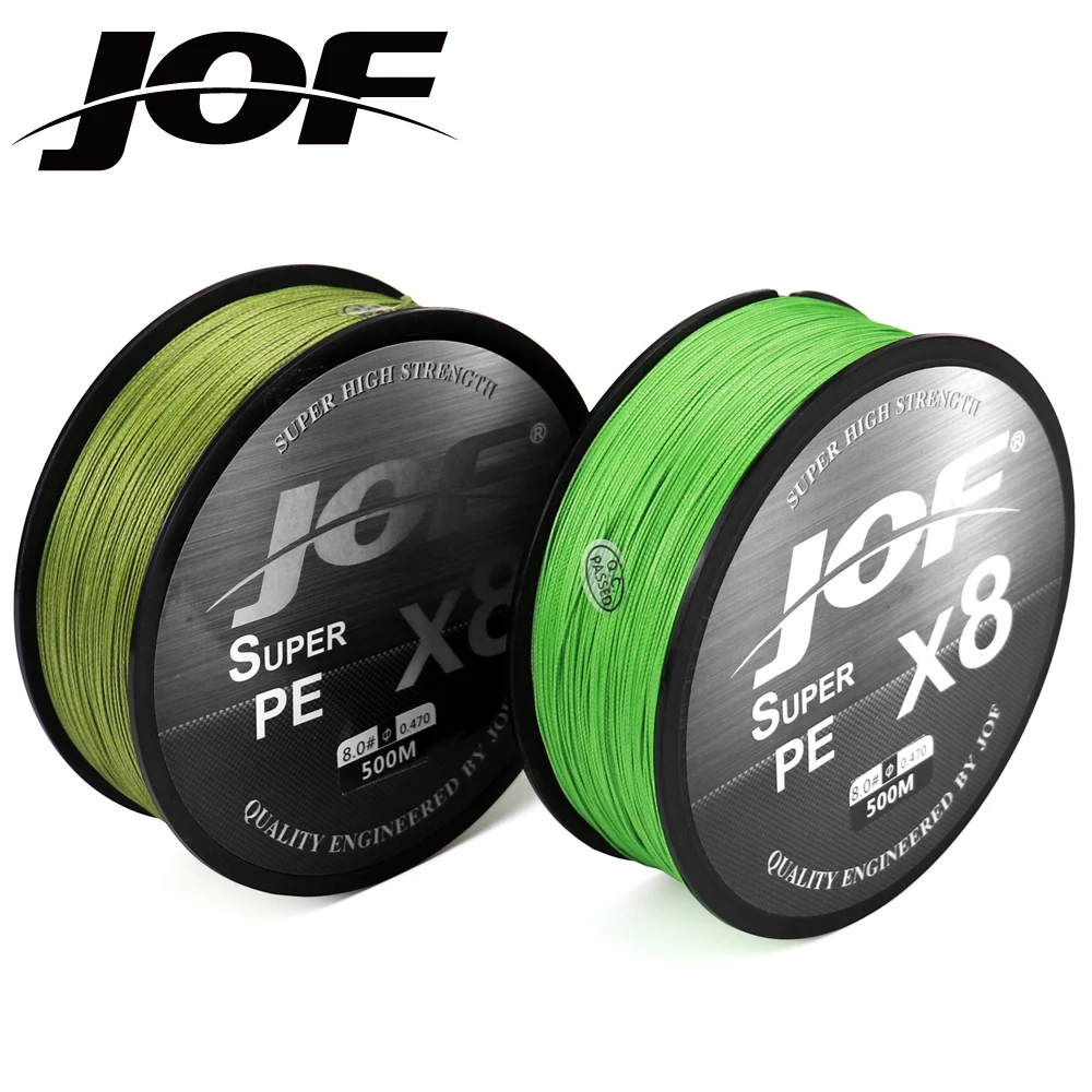 

JOF Brand 300M 150M 8 Strand Japan Multifilament 100% PE Braided Fishing Line 15LB To 100LB