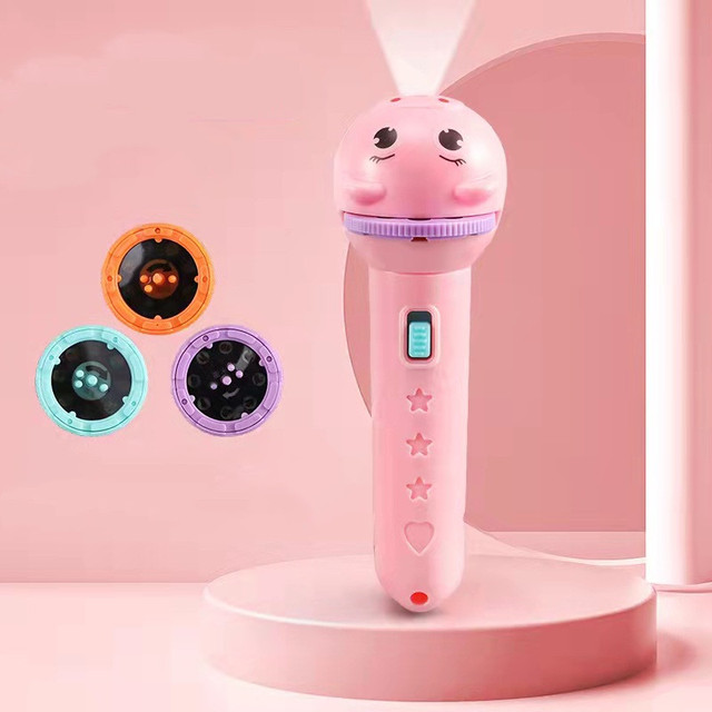 Sleeping Story Book Flashlight Projector Torch Lamp Toy Early Education Toy for Kid Holiday Birthday Xmas Gift Light Up Toy