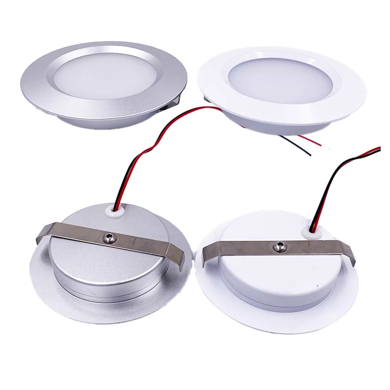 Dimmable IP65 3W 5W DC12V 24V LED Spotlight Ultra-Thin 14mm Embedded Ceiling Light D55mm Kitchen and Living Room Down Light