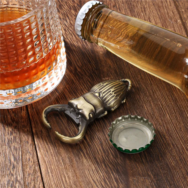 Neuartiger kreativer Flaschenöffner, Insektenkäfer-Design, Metall-Bieröffner, Korkenzieher für Club, Pub, Feier, Party, Hochzeit, Barzubehör – Detail 2