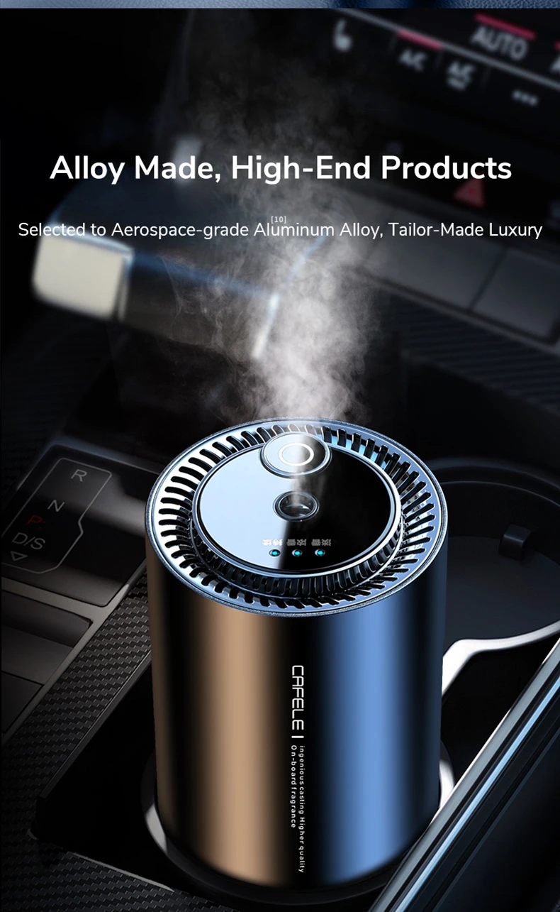 Cafele Voiture Désodorisant Arôme automatique universel pour voitures  Purificateur d'air Humidificateur diffuseur d'arômes pour la maison  Distributeur d'odeur de voiture