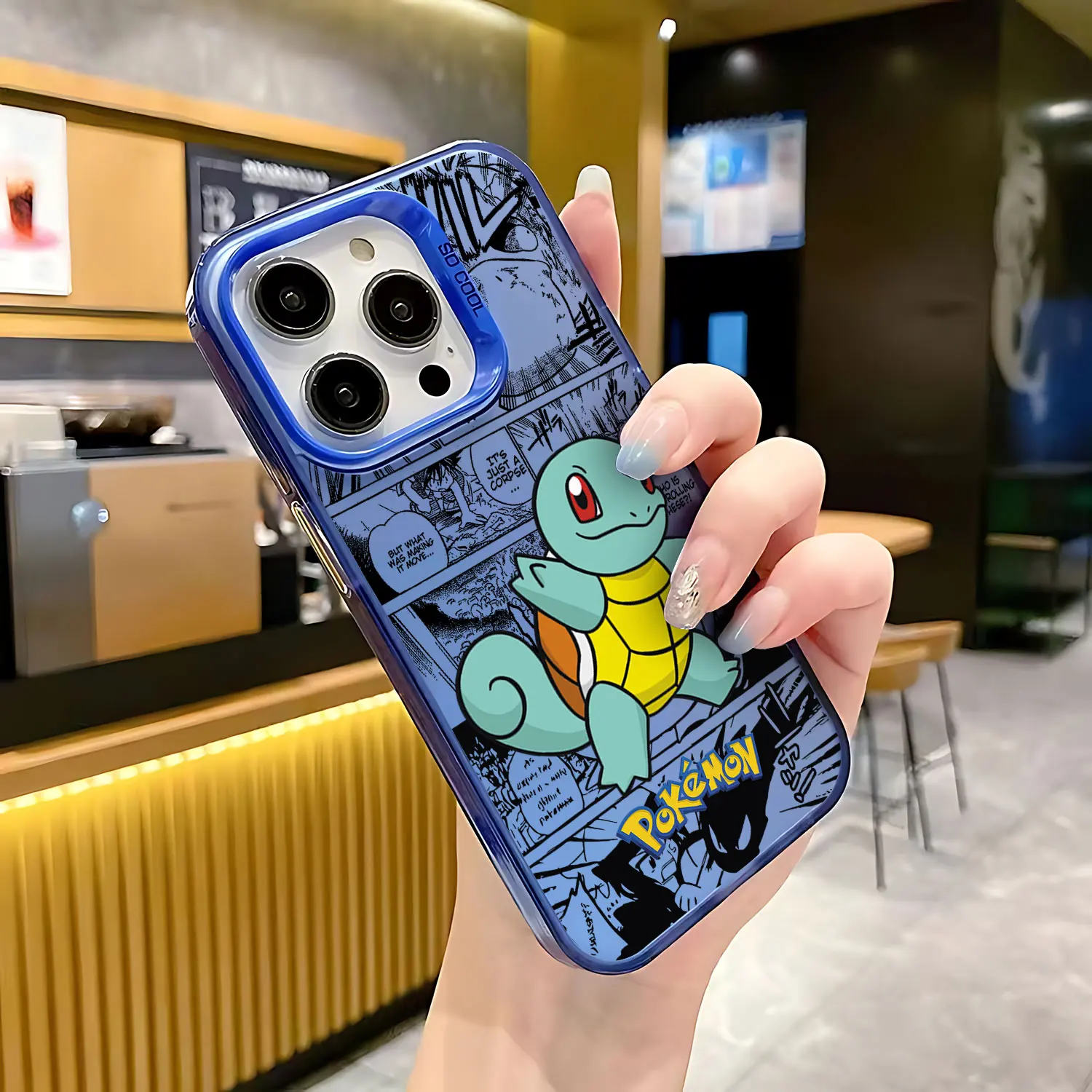 thumbnail image 1 of Funda de teléfono de Anime a prueba de golpes para iPhone, carcasa trasera mate de caramelo para iPhone 15, 14, 13, 12, 11 Pro Max, X, XR, XSMAX, 8, 7 Plus, 1 of 5