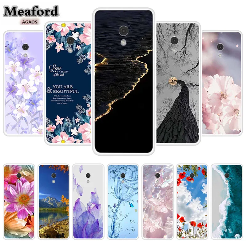 Clear Soft Silicone Floral Phone Case, Transparent Back Cover