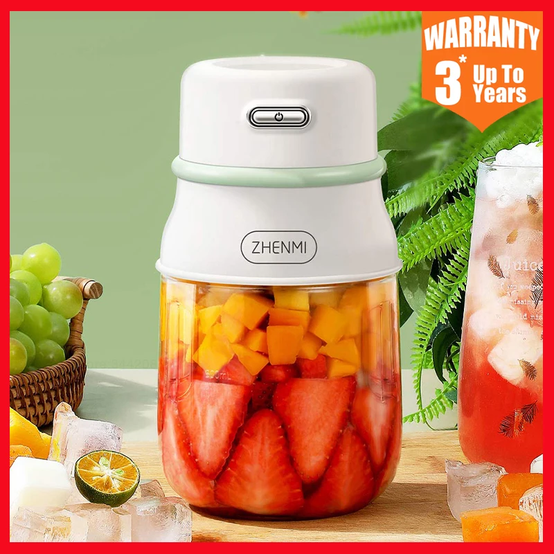 

ZHENMI Juicer Cup 800ML TonTon Portable Juicer Mixer Electric Mini Blender Fruit Vegetables Quick Juicing Kitchen Food Processor
