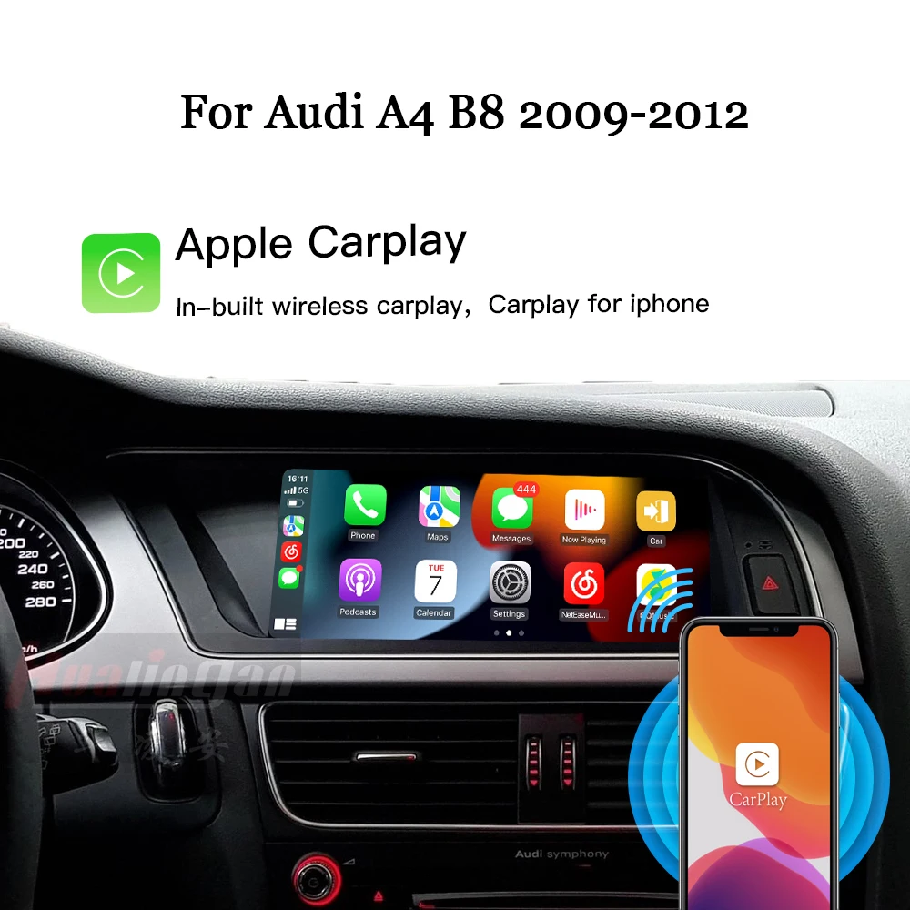 8.8 ”Android head unit for 2009 2010 2011 2012 Audi A4 S4 B8 concert