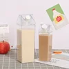 Creative Transparent Water Bottle Milk Cardboard Bottles Milk Juice Box Reusable Portable For Outdoor Sports Travel And Camping 2