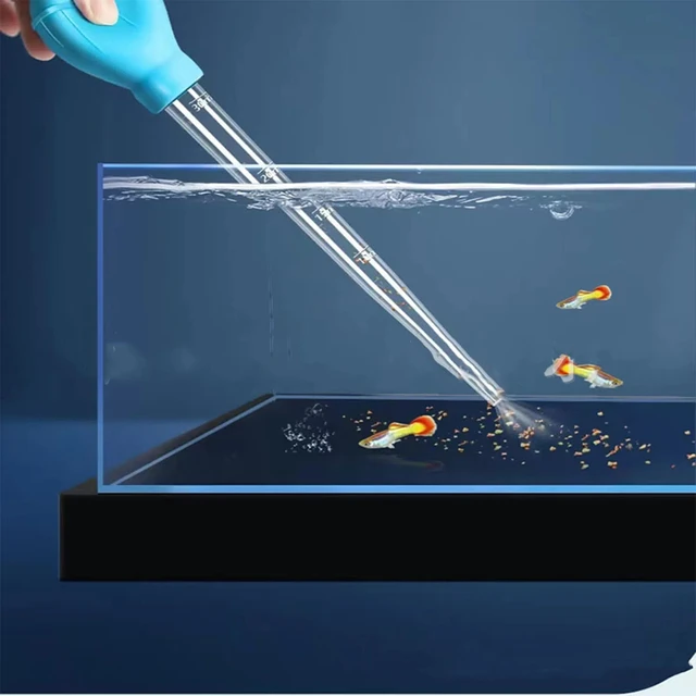Aquarium Siphon Lengthen Pipettes Dropper Fish Tank Vacuum Cleaner Simple Cleaning Tool for Aquarium Water Changer 28cm 45cm