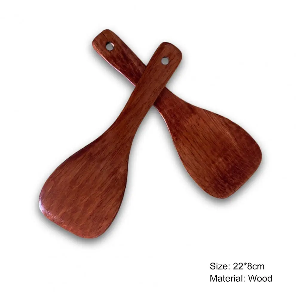 22cm Wood Rice Paddle Long Handle Wooden Rice Spatula Spoon Shovel Lacquerless Pan Cooking Tableware Kitchen Utensil Gadget