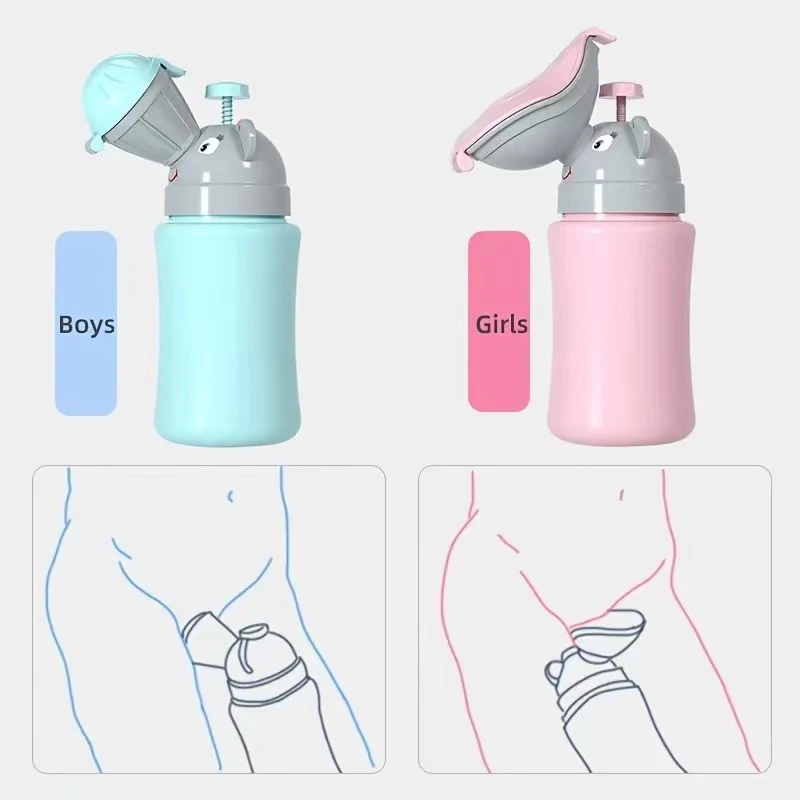 Children's Urinal Bottle Convenient Car Urinal Men And Women Baby Portable Night Pot Anti Hold Urine portable urinal
