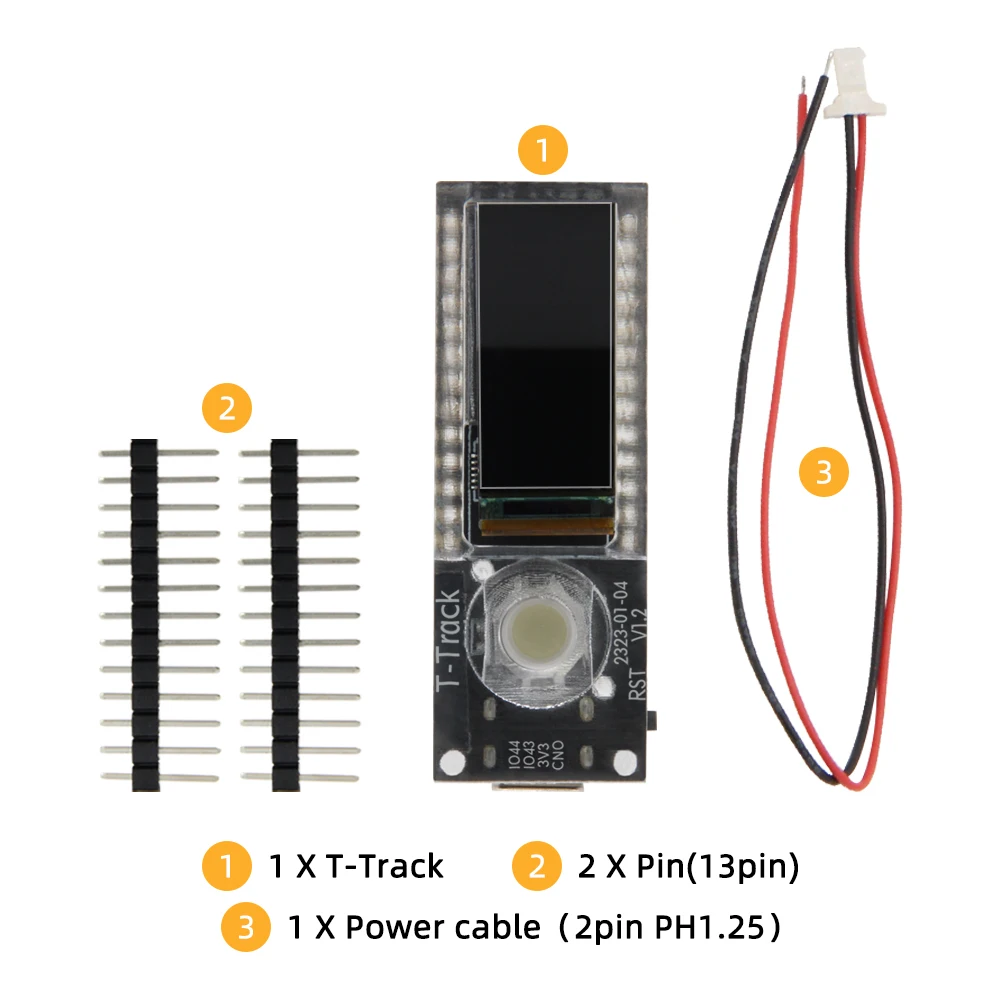 Lilygo® T-track Esp32-s3 Amoled Trackball Development Board Esp32-s3r8 Wifi Bluetooth 1.1 Polegada Display Módulo sem Fio Arduino - Image 5