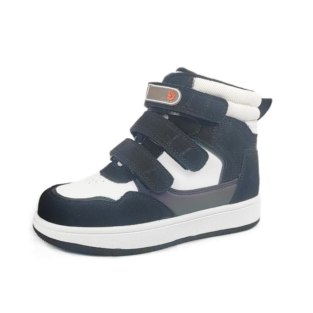 Kids Boys Sneakers Leather Orthopedic Shoes For Children Toddler Adjustable Strap Corrective Sporty Casual School Footwear