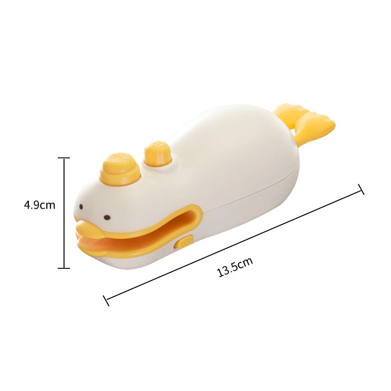 New Cute Duck Handheld Vacuum Sealer Magnetic Bag Sealer Rechargeable Portable Easy Use For Freshness 2 in 1 Mini Rechargeable 5