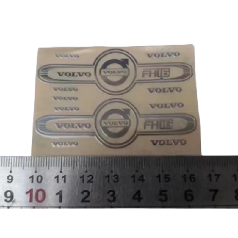 Metal Paste Logo Post Metal Stickers For 1/14 Tamiya RC Truck VOLVO FH12 FH16 56360 RC Car Tamiya LESU Trailer Tractor Parts 3