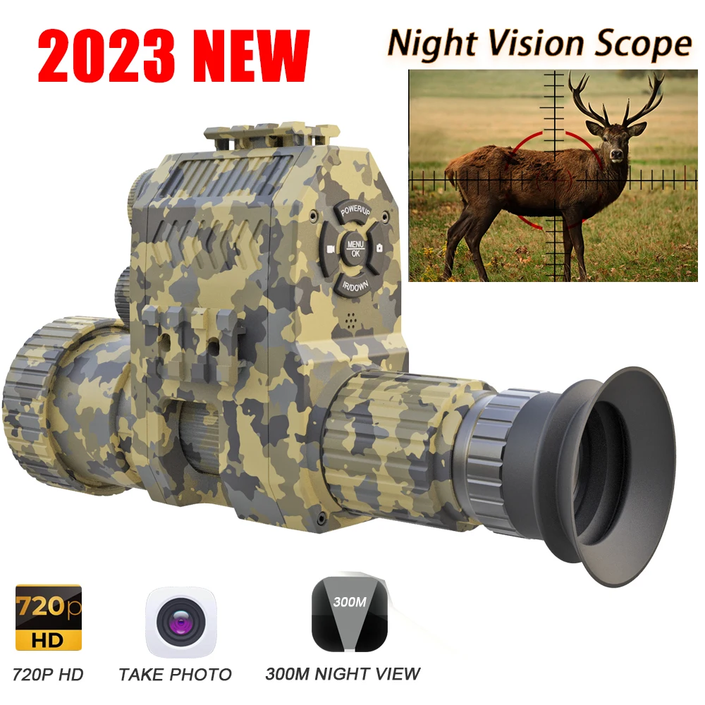 

Megaorei NK007 Series Optical Night Sight Hunting Camera Night Vision Scope HD1080P Monocular Telescope With 850nm Laser IR