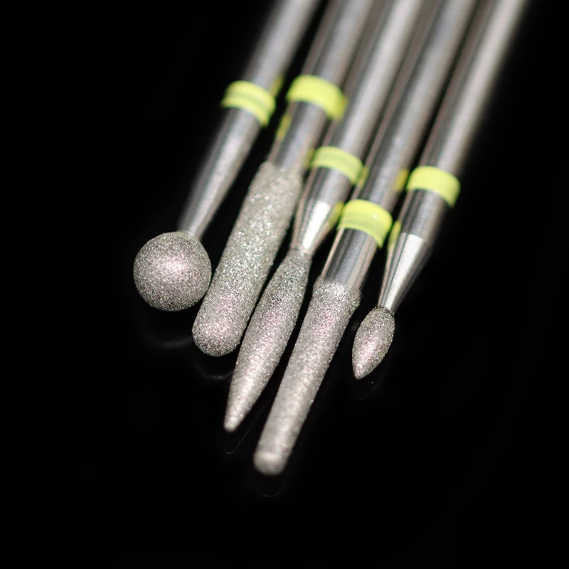 Russian Style Learner Use Diamond Milling Cutters 5 Pcs For Manicure Carbide Removing Dead Skin Mild Nail Drill Bits