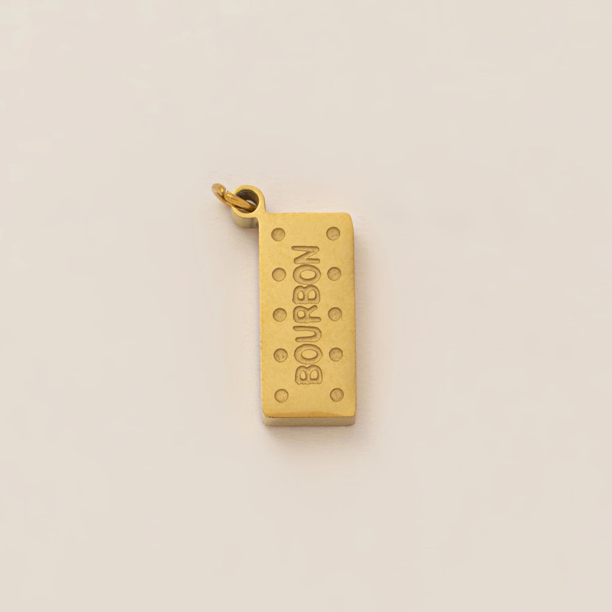 Minimalist Gourmet Style 18K Gold-Plated Pendant - Stainless Steel Jewelry Accessory
