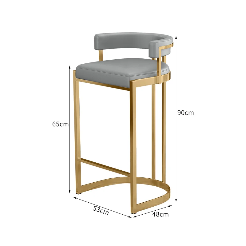 

Nordic High Dining Chairs Living Room Bar Relax Ergonomic Dining Chair Modern Gold Design Juegos De Comedor Luxury FurnitureDWH