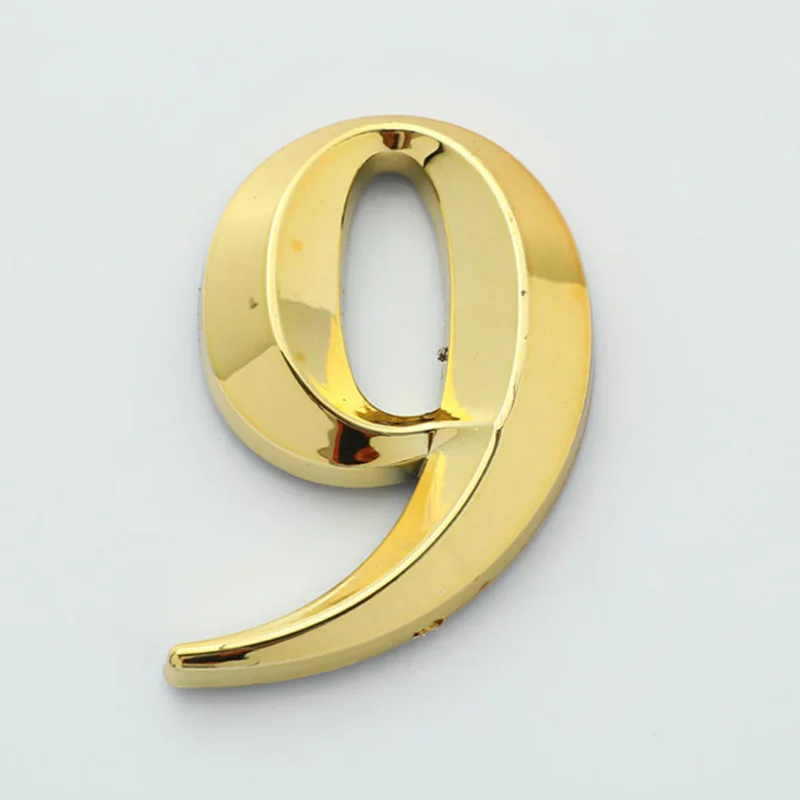 House Number Sticker 3D Self Adhesive Door Sign Plate
